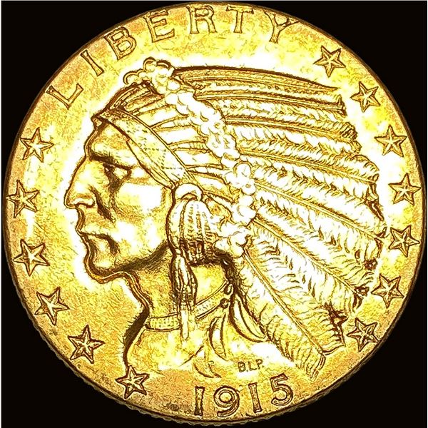 1915-S Indian Head Half Eagle $5 Gold UNC