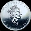 Image 1 : 1993 Silver 1 oz Canadian Maple Leaf SUPERB GEM BU