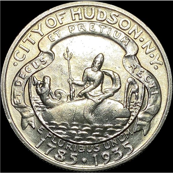 1935-S Silver Hudson Half Dollar UNCIRCULATED