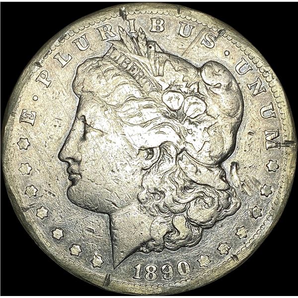 1890-CC Silver Morgan Dollar LIGHTLY CIRCULATED