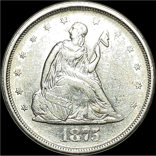 1875-S Silver Twenty Cents CLOSELY UNCIRCULATED