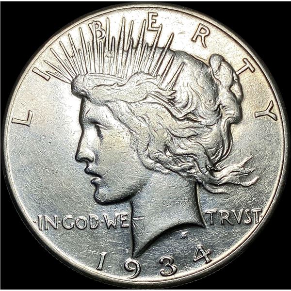 1934-S Silver Peace Dollar CLOSELY UNCIRCULATED