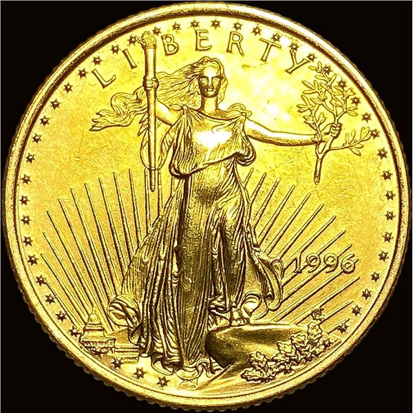 1996 1/4 oz Gold American Eagle $10 GEM BU