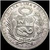 Image 2 : 1893 Silver Un Sol Peru CLOSELY UNCIRCULATED