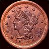 Image 1 : 1852 Braided Hair Large Cent CLOSELY UNCIRCULATED