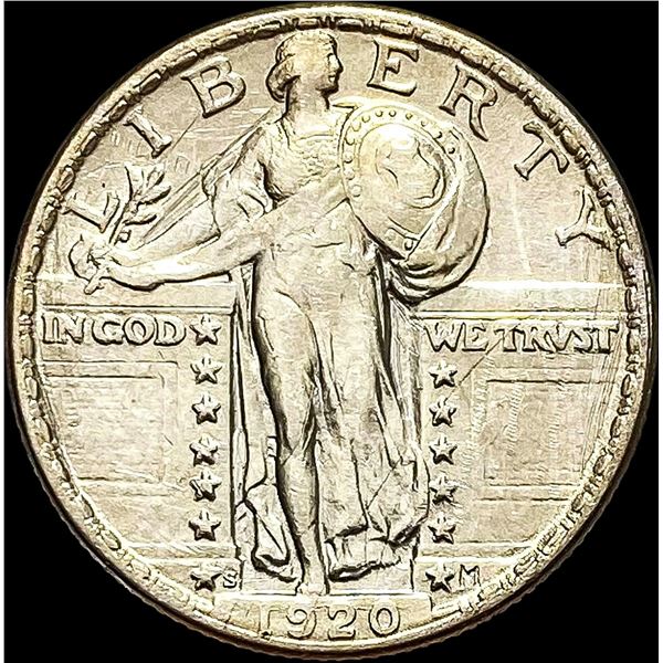 1920-S Silver Standing Liberty Quarter CLOSELY UNCIRCULATED