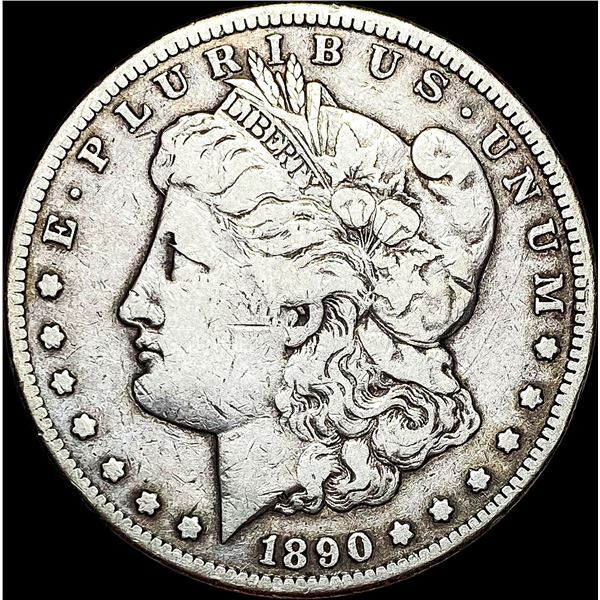 1890-CC Silver Morgan Dollar LIGHTLY CIRCULATED