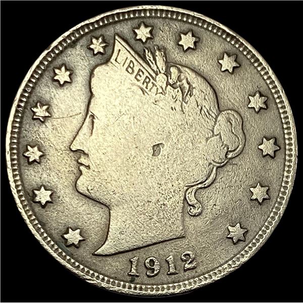 1912-S Liberty Head Nickel NICELY CIRCULATED