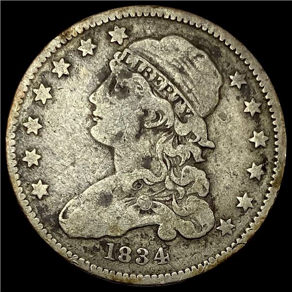1834 Capped Bust Silver Quarter NICELY CIRCULATED