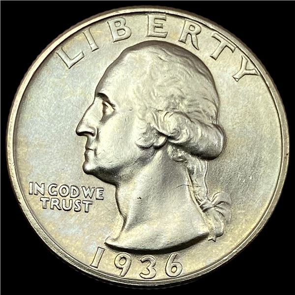 1936 Silver Washington Quarter CHOICE BU