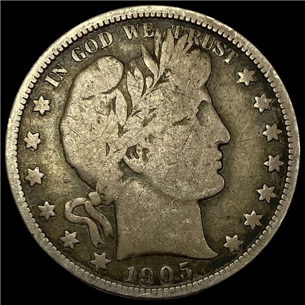 1905-O Silver Barber Half Dollar NICELY CIRCULATED