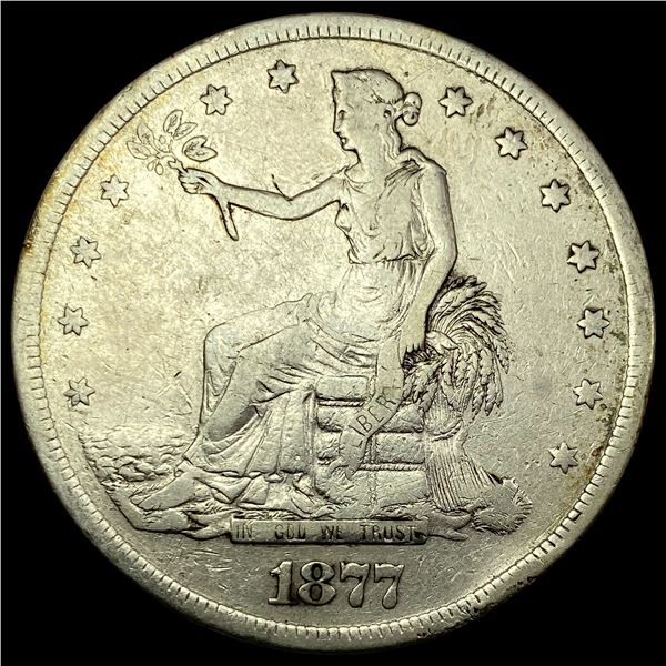 1877-S Silver Trade Dollar LIGHTLY CIRCULATED
