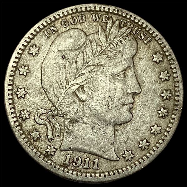 1911 Silver Barber Quarter LIGHTLY CIRCULATED