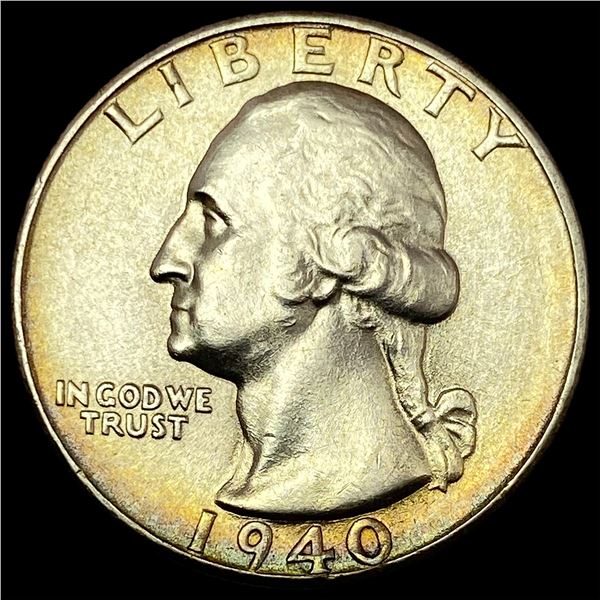 1940-S Silver Washington Quarter CHOICE BU