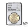 Image 1 : 1926-S Silver Peace Dollar NGC MS62