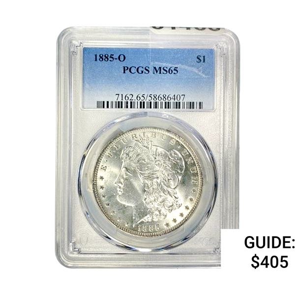 1885-O Morgan Silver Dollar PCGS MS65