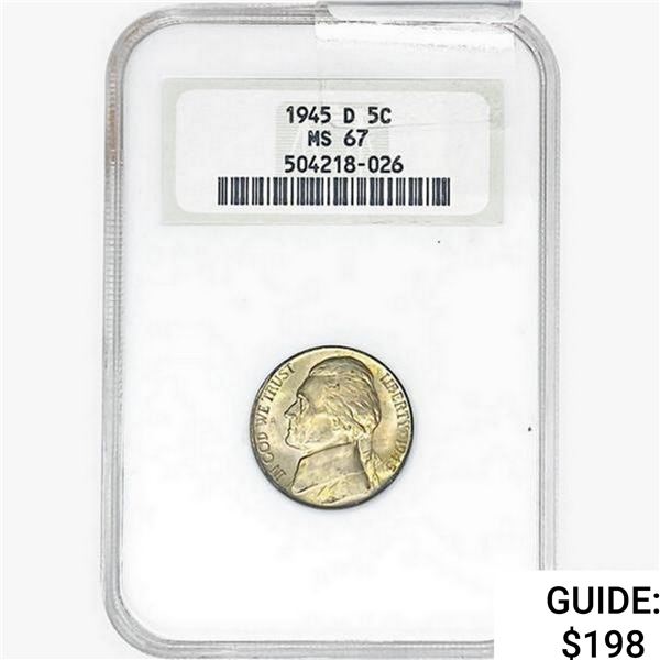 1945-D Jefferson Nickel NGC MS67