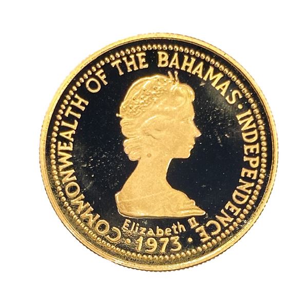 1973 $100 Bahamas Gold Coin (.161 AGW)