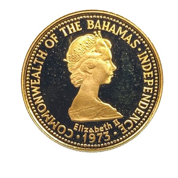 1973 $50 Gold Coin Bahamas (.0805 AGW)