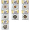 Image 1 : 1836-1960 Graded US Type[7 Coins] ANACS VG-MS8-66