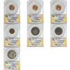 Image 2 : 1836-1960 Graded US Type[7 Coins] ANACS VG-MS8-66