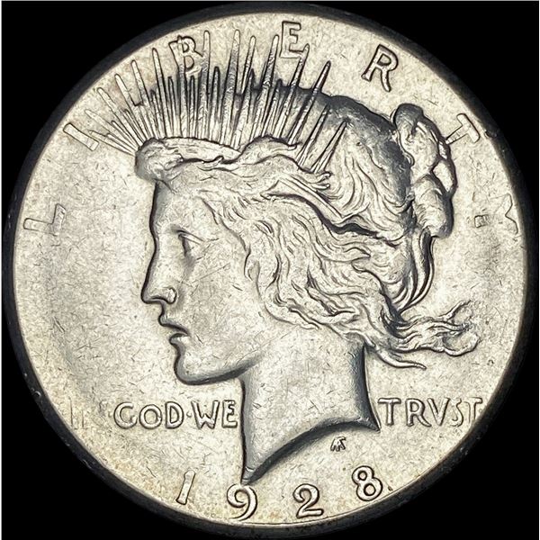 1928 Silver Peace Dollar CLOSELY UNCIRCULATED