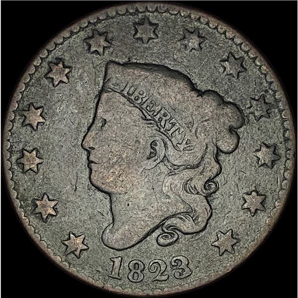 1823 Coronet Head Large Cent NICELY CIRCULATED
