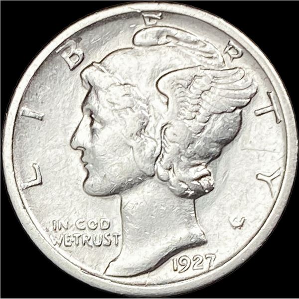 1927-S Silver Mercury Dime NEARLY UNCIRCULATED