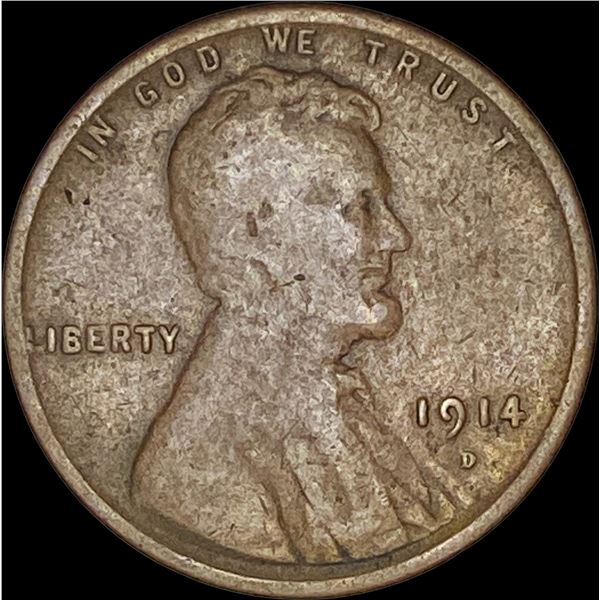 1914-D Lincoln Wheat Cent NICELY CIRCULATED