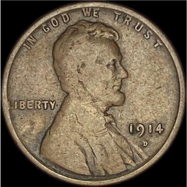 1914-D Lincoln Wheat Cent NICELY CIRCULATED