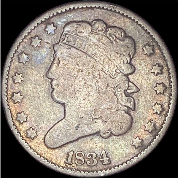 1834 Classic Head Half Cent NICELY CIRCULATED