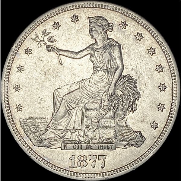 1877-S Silver Trade Dollar CLOSELY UNCIRCULATED