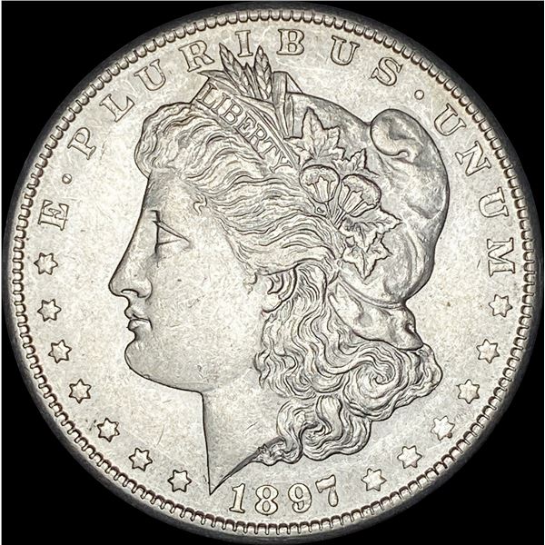 1897-S Silver Morgan Dollar CHOICE AU