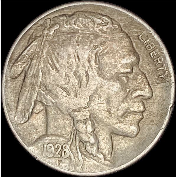 1928-D Buffalo Nickel NEARLY UNCIRCULATED
