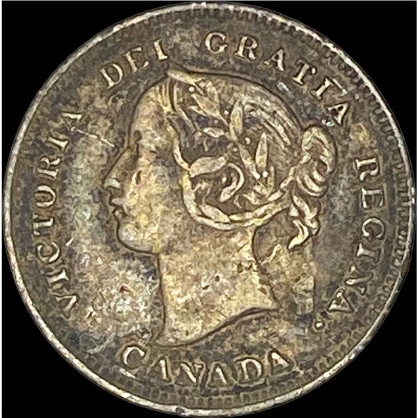 1896 Canada Silver 5 Cents LIGHTLY CIRCULATED