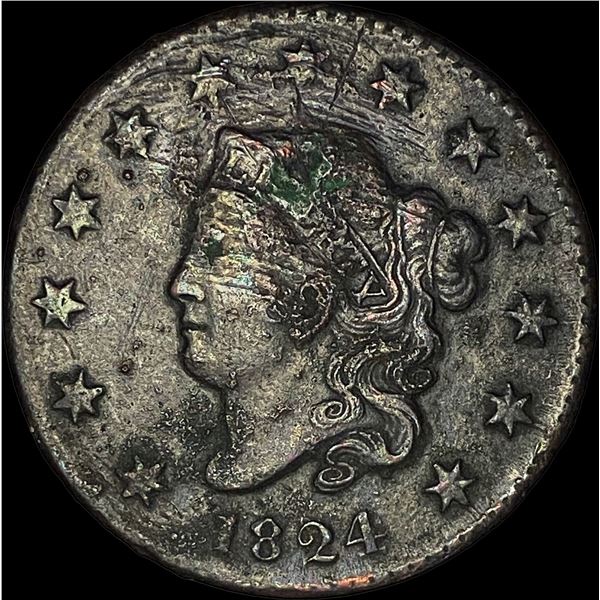 1824 Coronet Head Large Cent HIGH GRADE