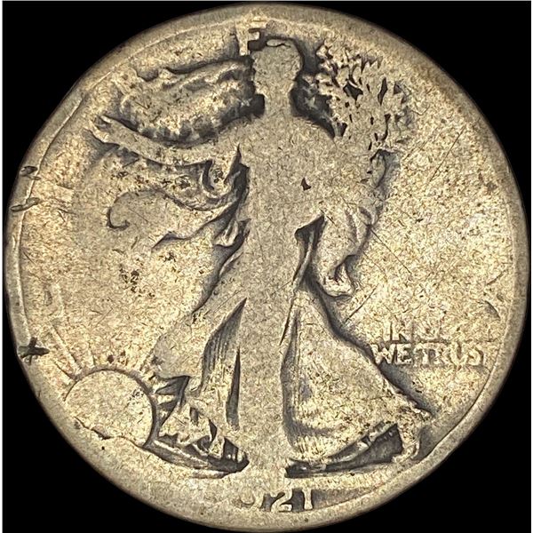 1921 Silver Walking Liberty Half Dollar NICELY CIRCULATED