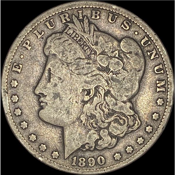 1890-CC Silver Morgan Dollar LIGHTLY CIRCULATED
