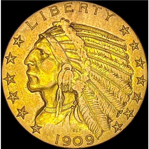1909 Indian Head Half Eagle $5 Gold UNCIRCULATED