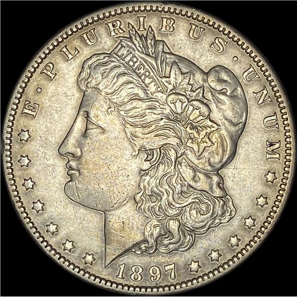 1897 Morgan Silver Dollar NEARLY UNCIRCULATED