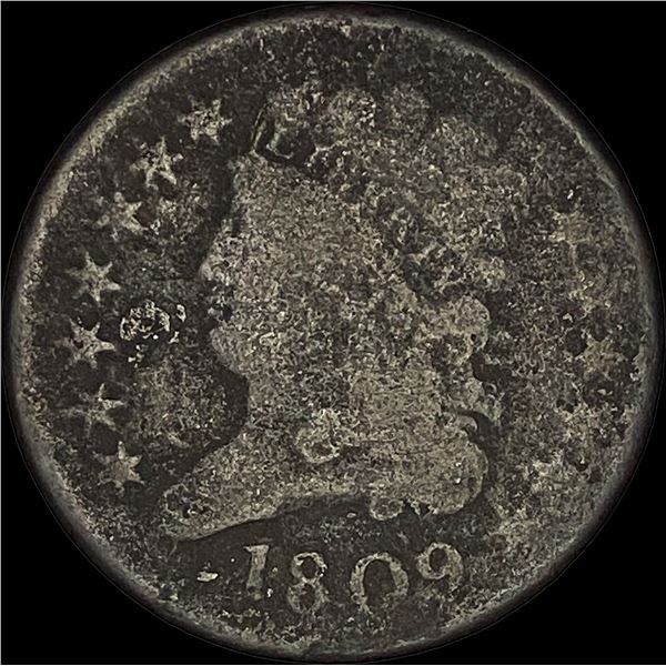 1809 Classic Head Half Cent NICELY CIRCULATED