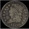 Image 1 : 1809 Classic Head Half Cent NICELY CIRCULATED