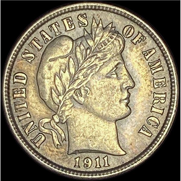 1911 Silver Barber Dime CLOSELY UNCIRCULATED