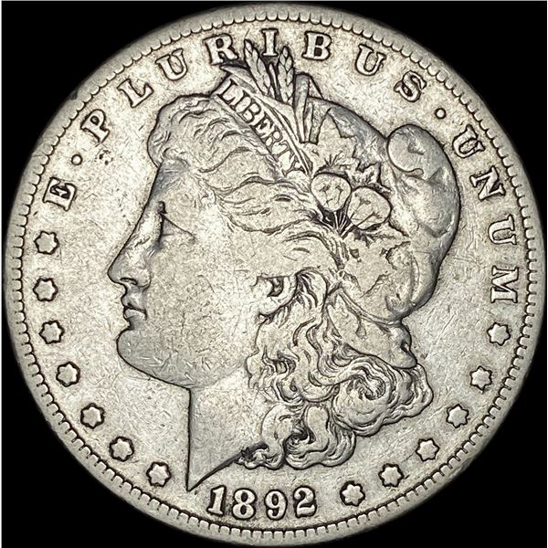 1892 Silver Morgan Dollar LIGHTLY CIRCULATED