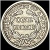 Image 2 : 1853 Arrows Seated Liberty Silver Dime CLOSELY UNCIRCULATED