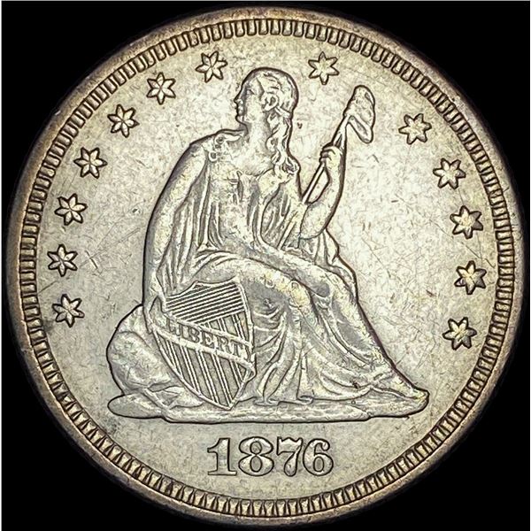 1876 Seated Liberty Quarter CLOSELY UNCIRCULATED