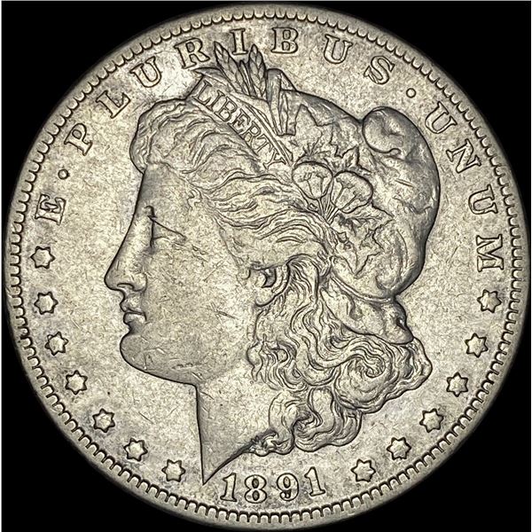 1891-CC Silver Morgan Dollar NEARLY UNCIRCULATED