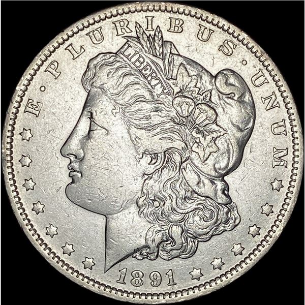 1891 Morgan Silver Dollar NEARLY UNCIRCULATED