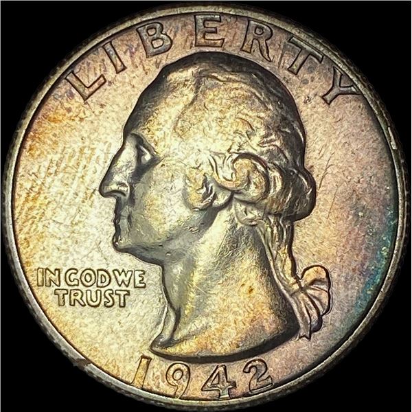 1942-S Silver Washington Quarter CHOICE BU