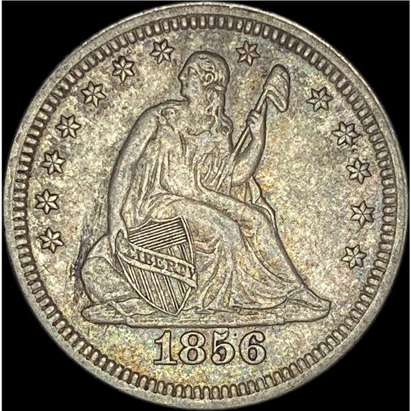 1856 Seated Liberty Quarter NEARLY UNCIRCULATED